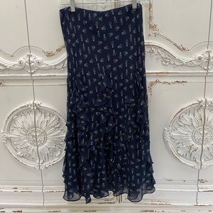 Midi length Ralph Lauren skirt with scarf